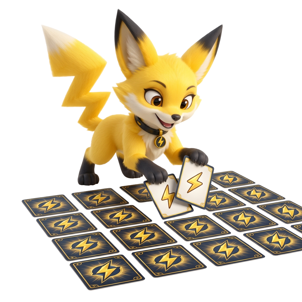 Mascot playing card memory